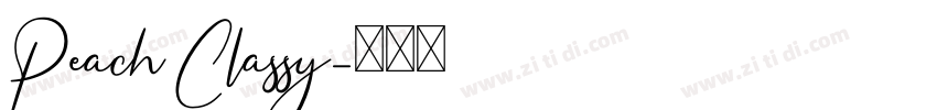 Peach Classy字体转换